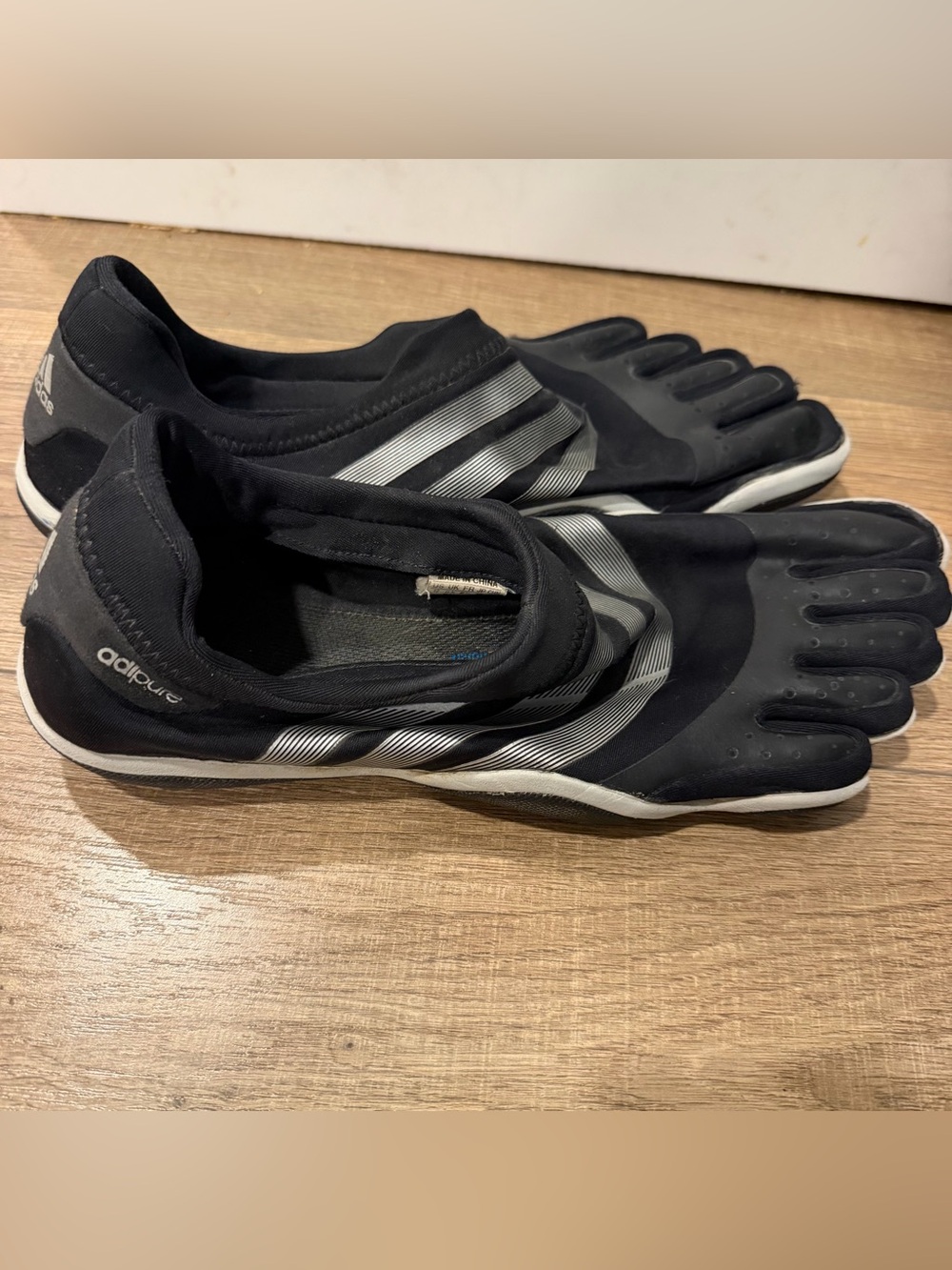 Adidas adipure trainer five finger minimalistic barefoot shoes Black , 12